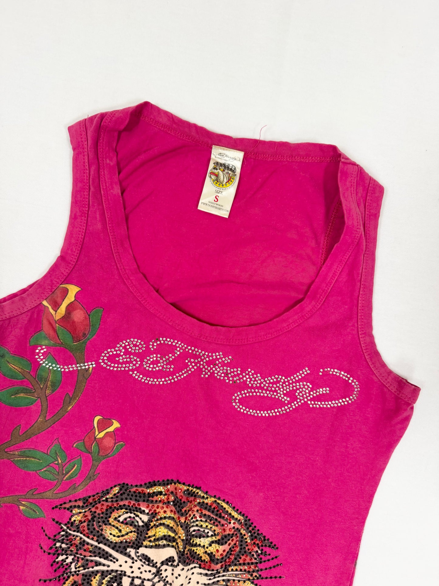 Pink Ed Hardy Tank ♡ S