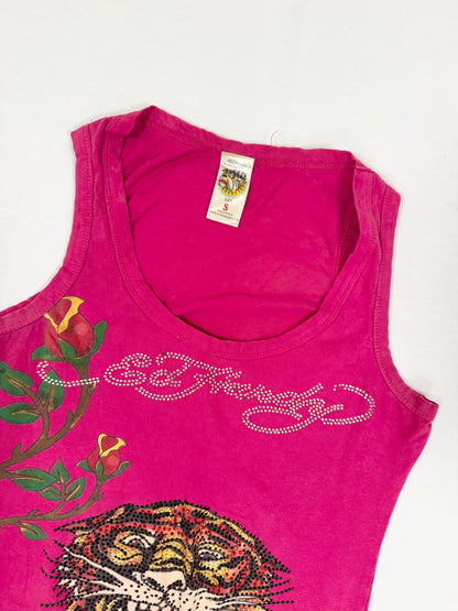 Pink Ed Hardy Tank ♡ S