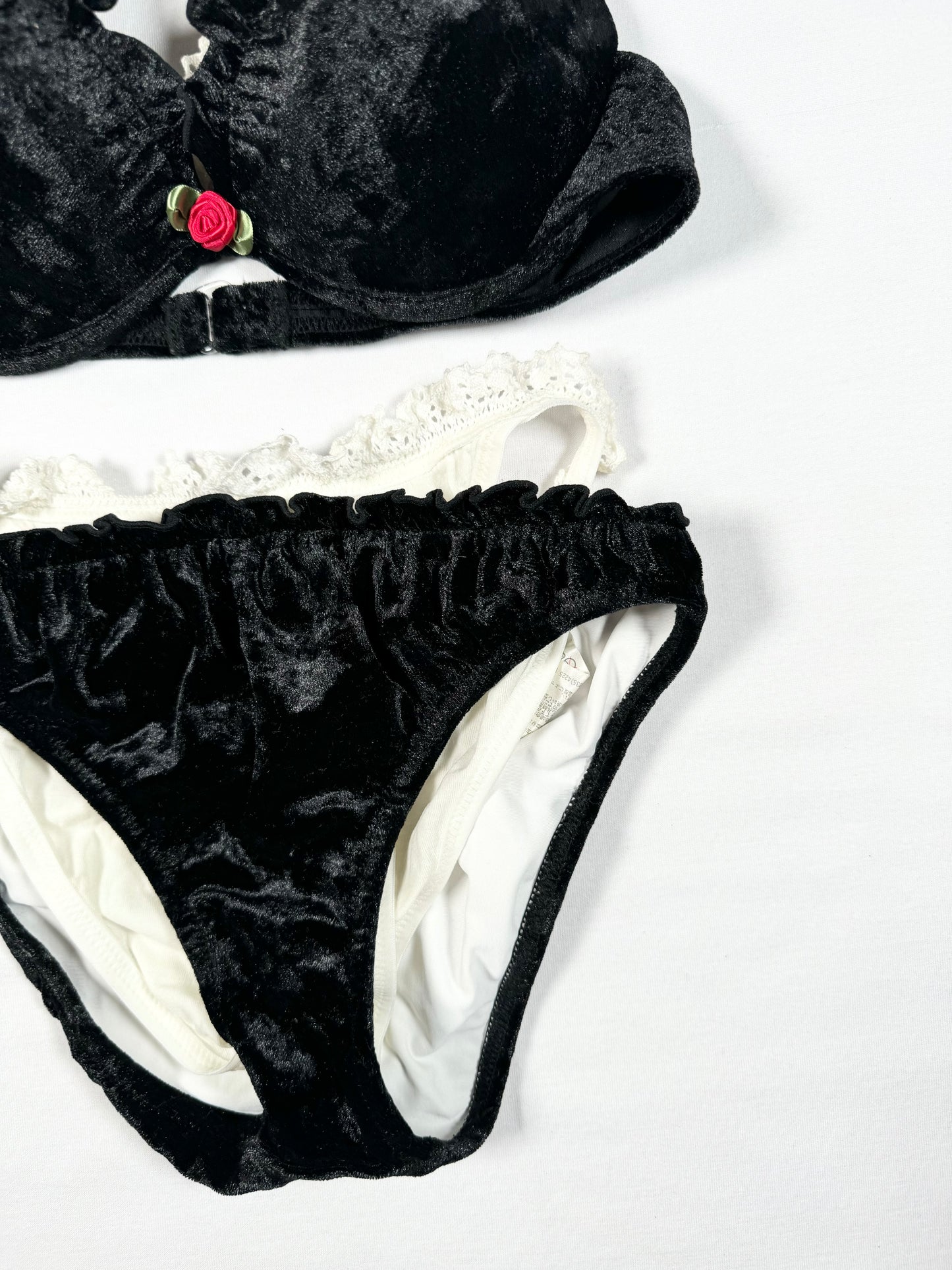 Velvet Milkmaid Bikini + Micro Skirt