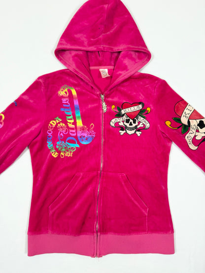Pink Ed Hardy Tracksuit ♡ L/XL