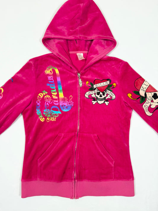 Pink Ed Hardy Tracksuit ♡ L/XL