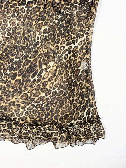 Leopard Blue Lace Cami ♡ Size S