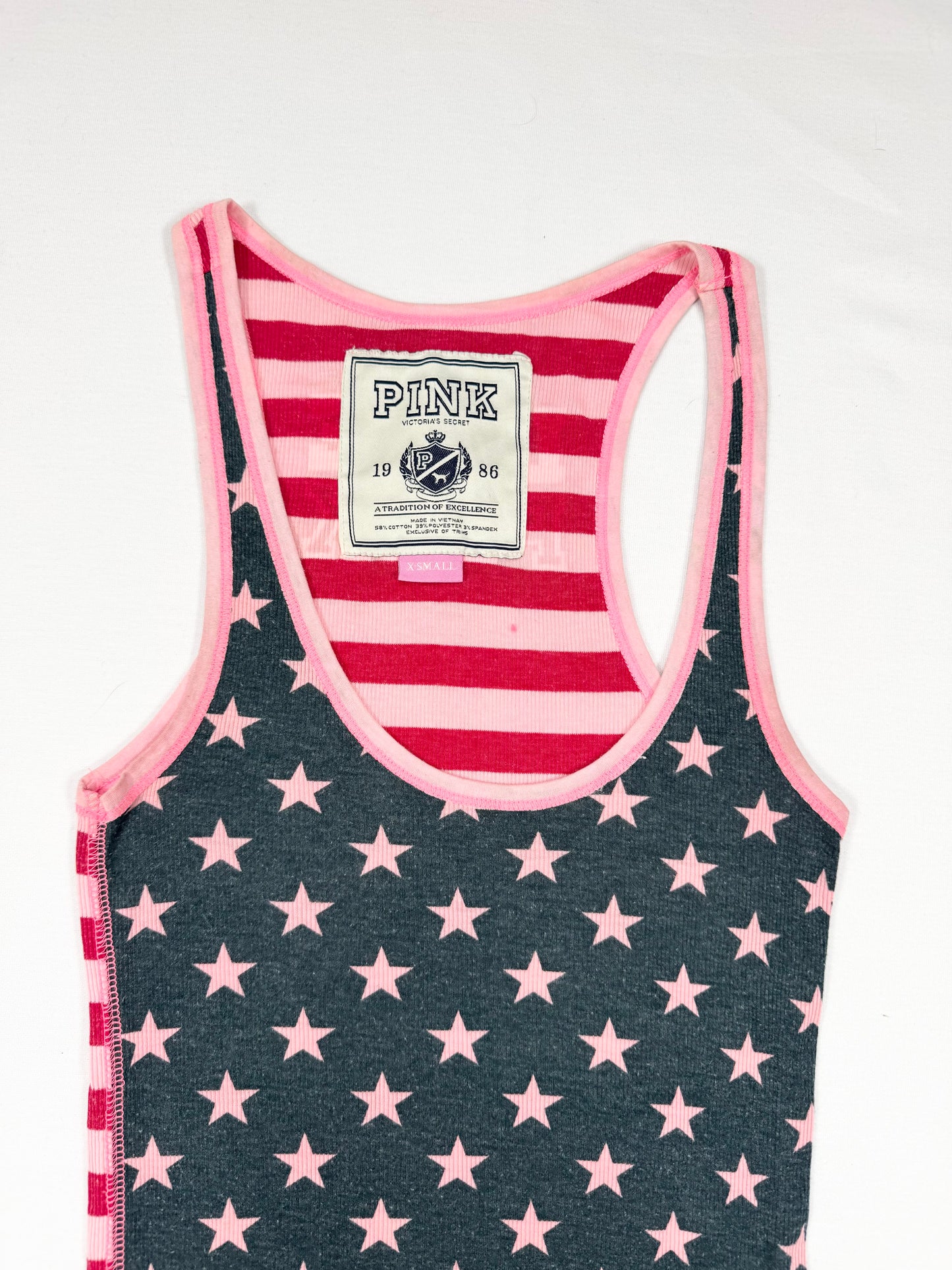 PINK Star & Striped Tank ♡ XS