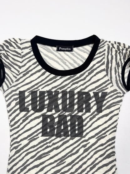 Zebra “Luxury Bad” Tee ♡ S