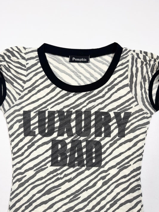 Zebra “Luxury Bad” Tee ♡ S