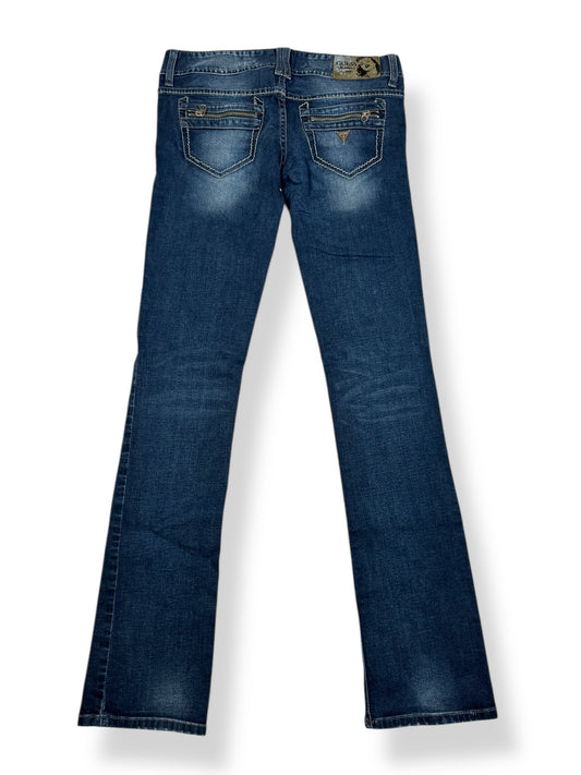 Guess Zipper Straight Leg Jeans ♡ Size S