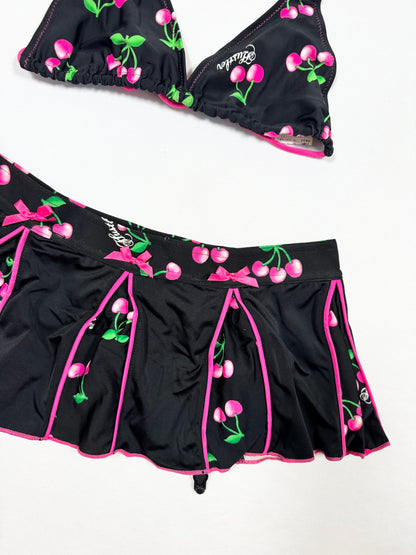 Hustler Cherry Bikini & Skirt ♡ Size XS/S