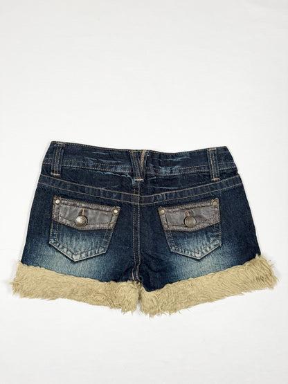 Fur Trim Shorts ♡ Size S