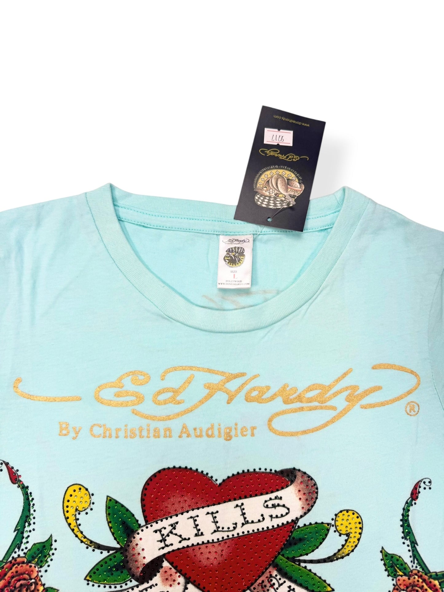 Seafoam Ed Hardy Tee ♡ L