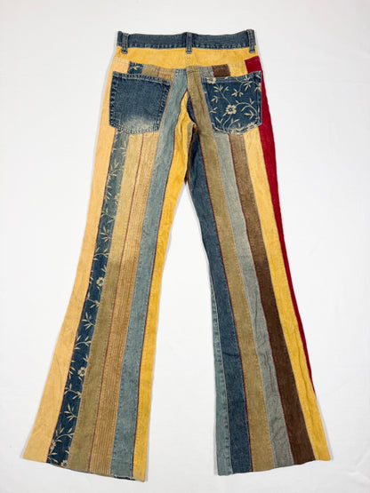 Corduroy Striped Flares ♡ Size XXS