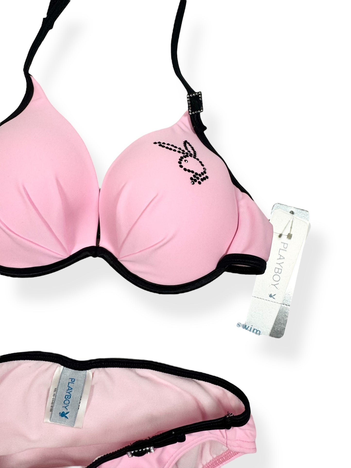 Playboy Pink & Black Bikini ♡ Size XS
