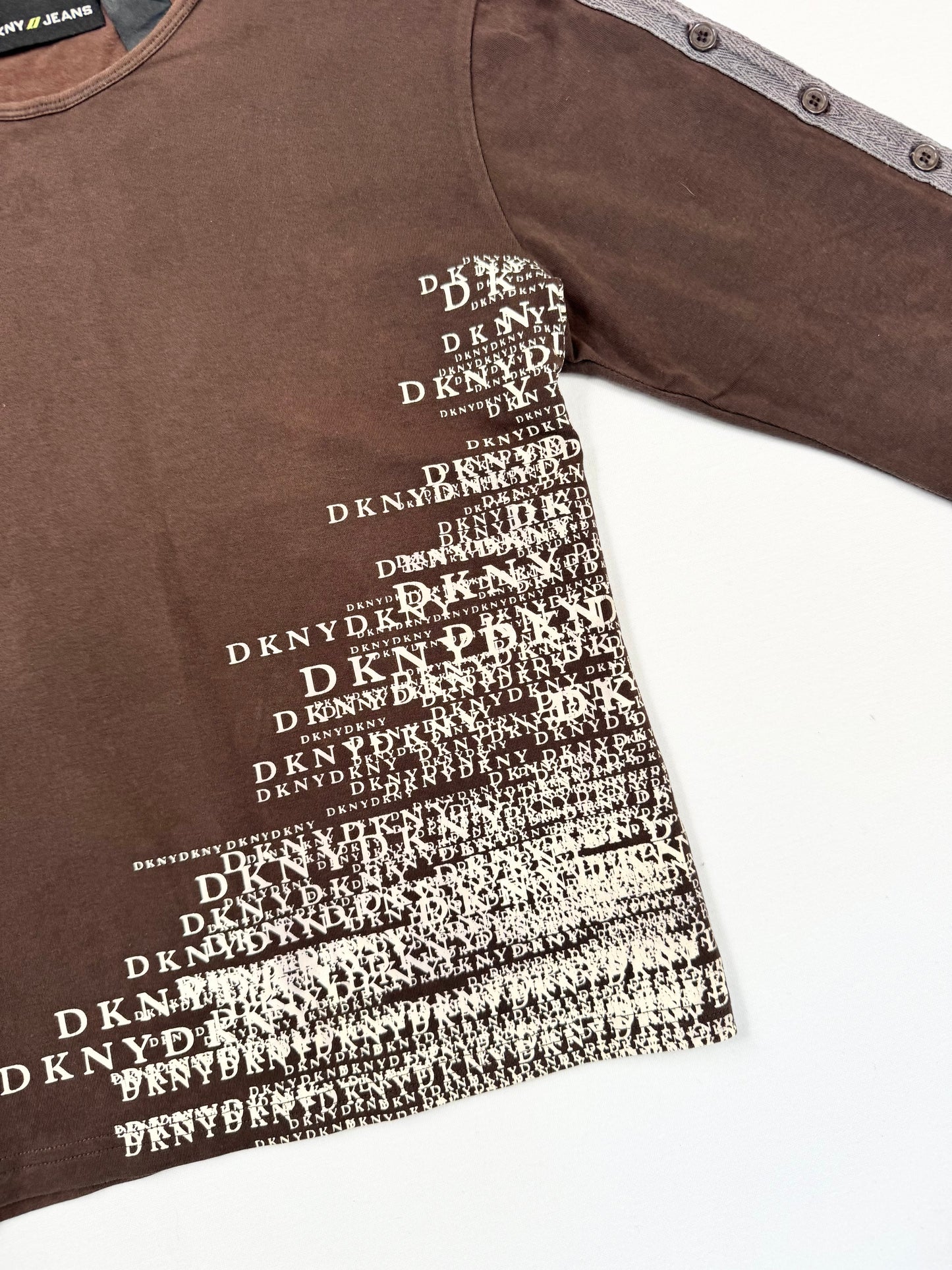 DKNY Brown Long Sleeved Top ♡ M