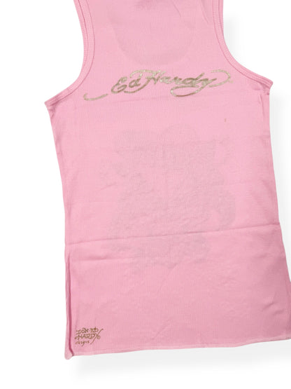 Pink Ed Hardy Tank