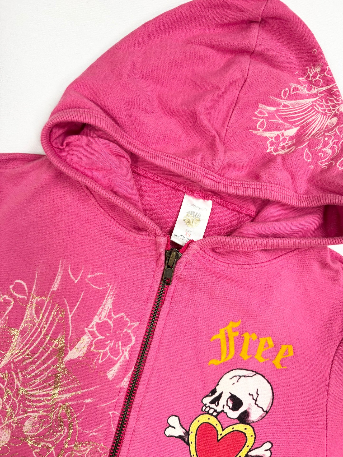 Pink Ed Hardy Zip Up ♡ XS