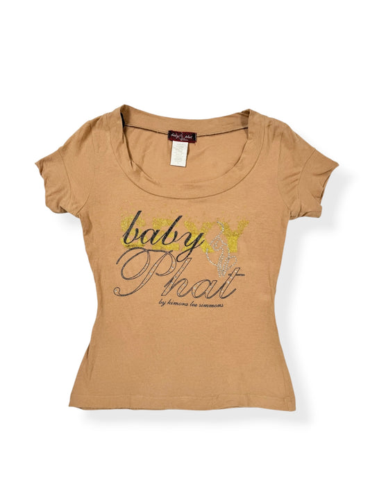 Tan Baby Phat Tee ♡ M