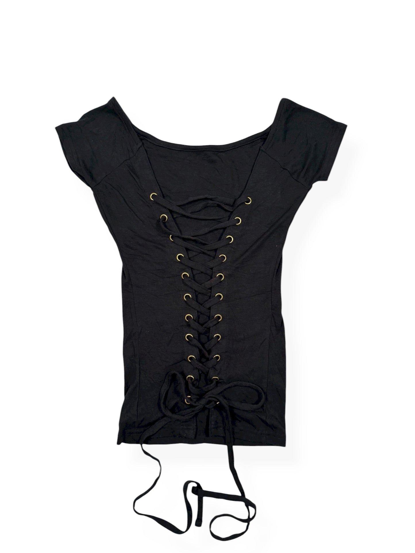 Lace Up Front Tee ♡ Size S