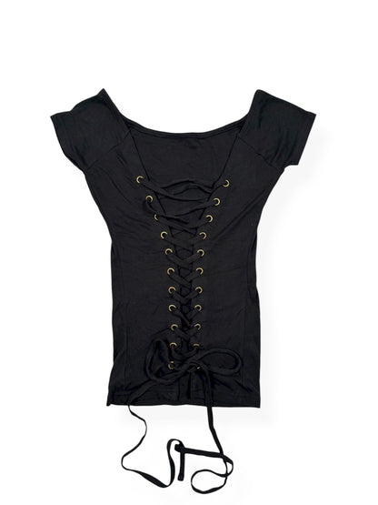 Lace Up Front Tee ♡ Size S