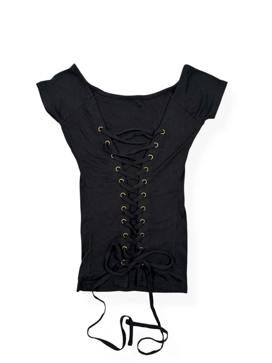 Lace Up Front Tee ♡ Size S