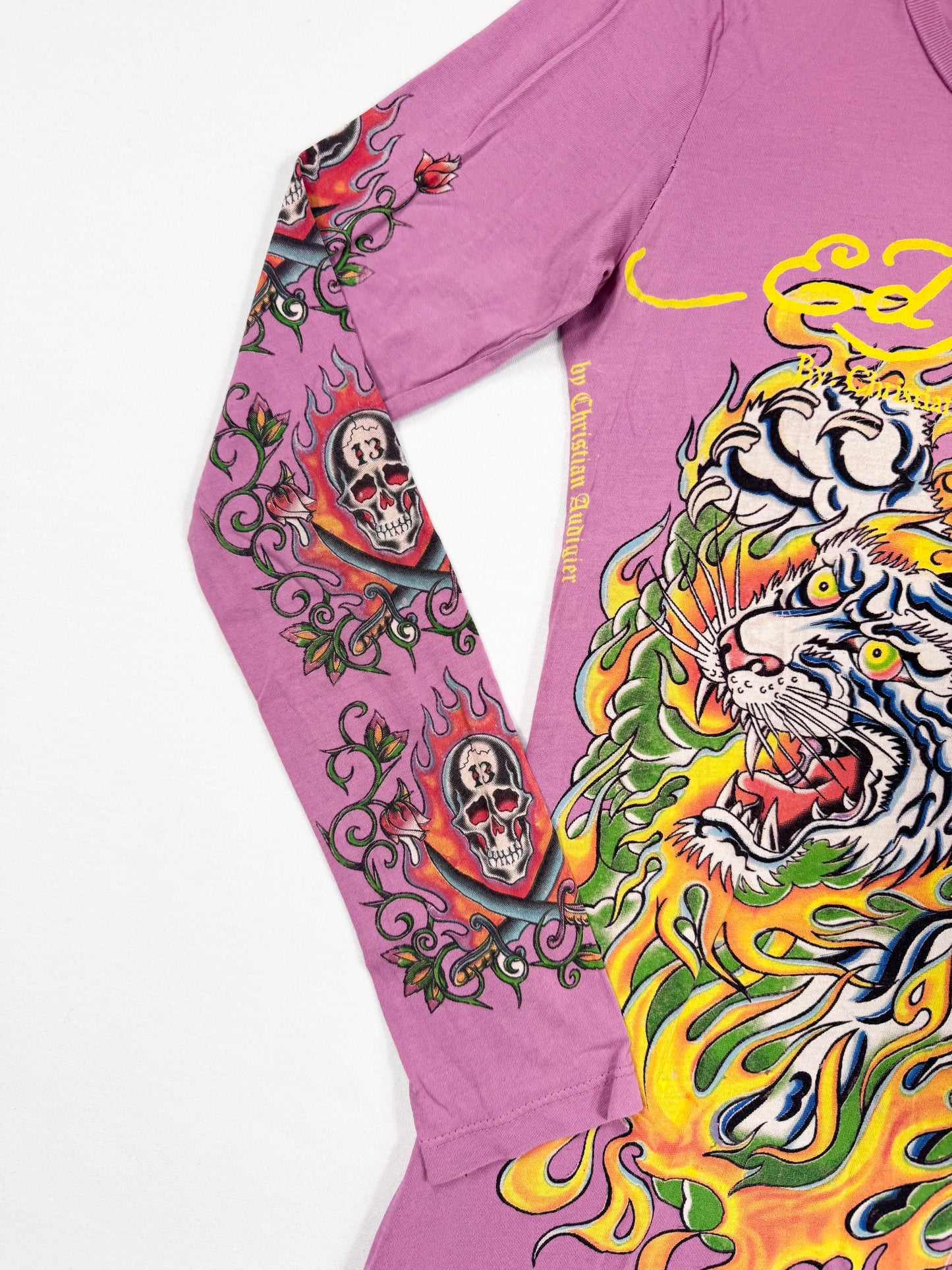 Purple Ed Hardy Long Sleeved Top ♡ S