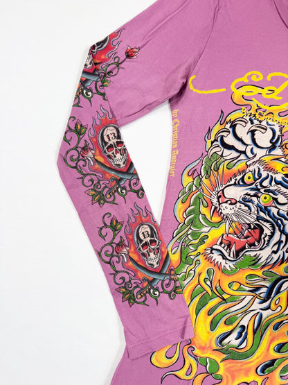 Purple Ed Hardy Long Sleeved Top ♡ S