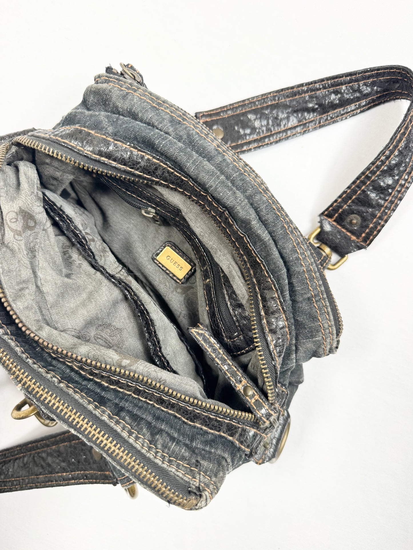 Guess Denim Mini Shoulder Bag ♡