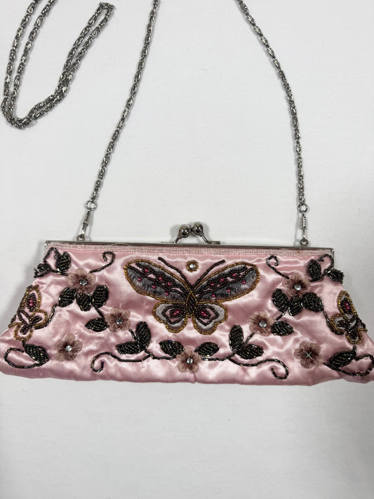 Vintage Butterfly Beaded Bag ♡