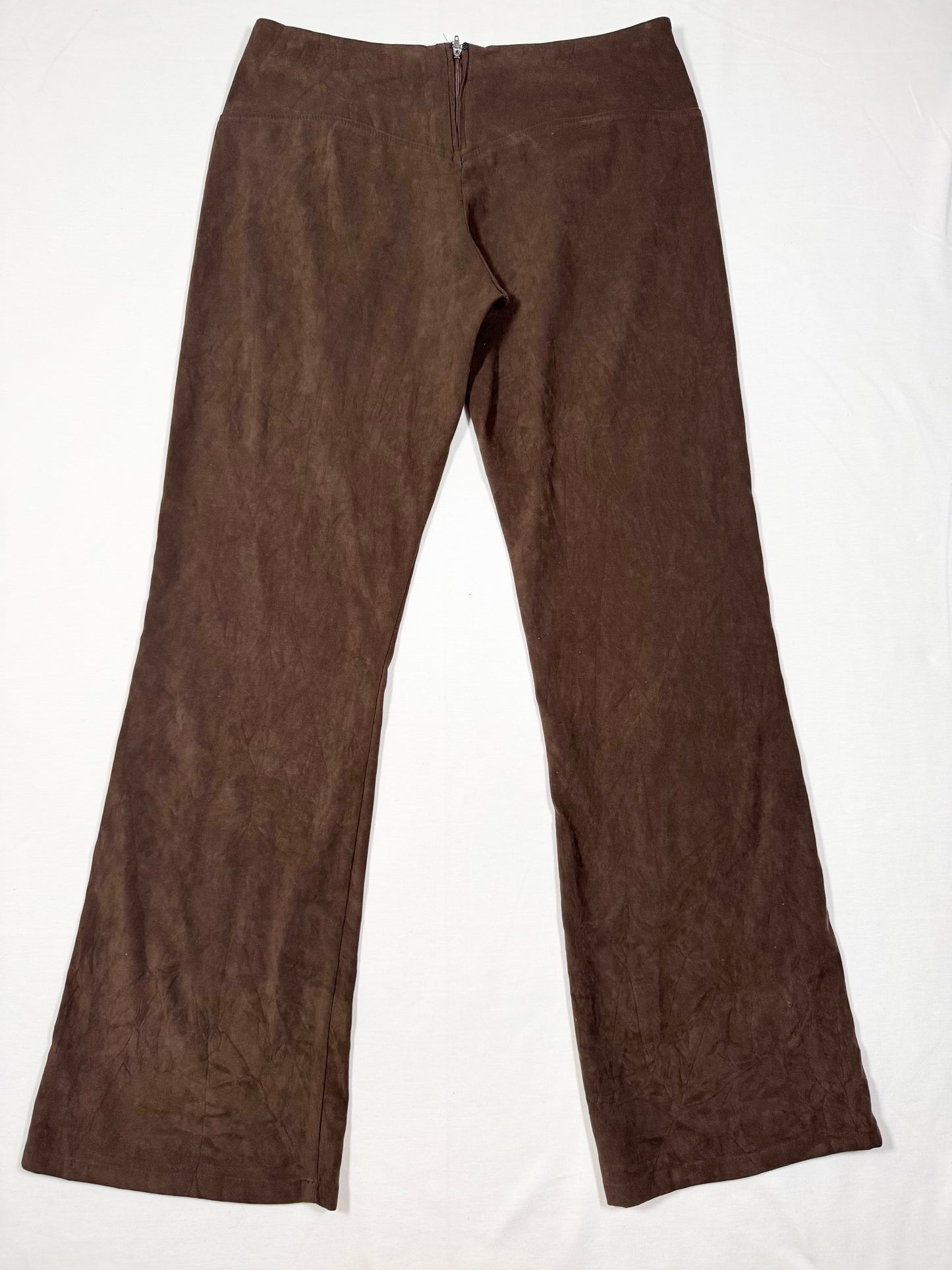 Hot Kiss Lace Up Suede Flares