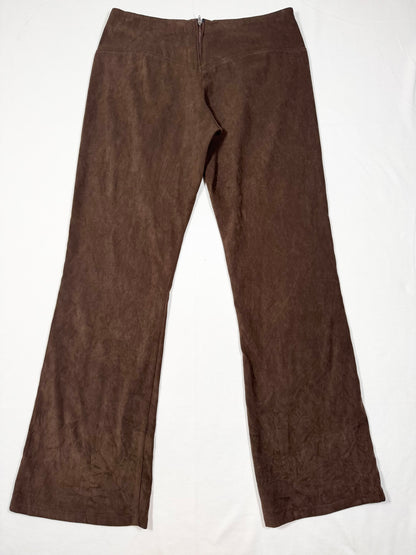Hot Kiss Lace Up Suede Flares
