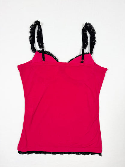 Hot Pink Lace Cami ♡ Size M