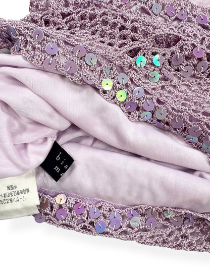 Purple Crochet Sequin Cami ♡ XS