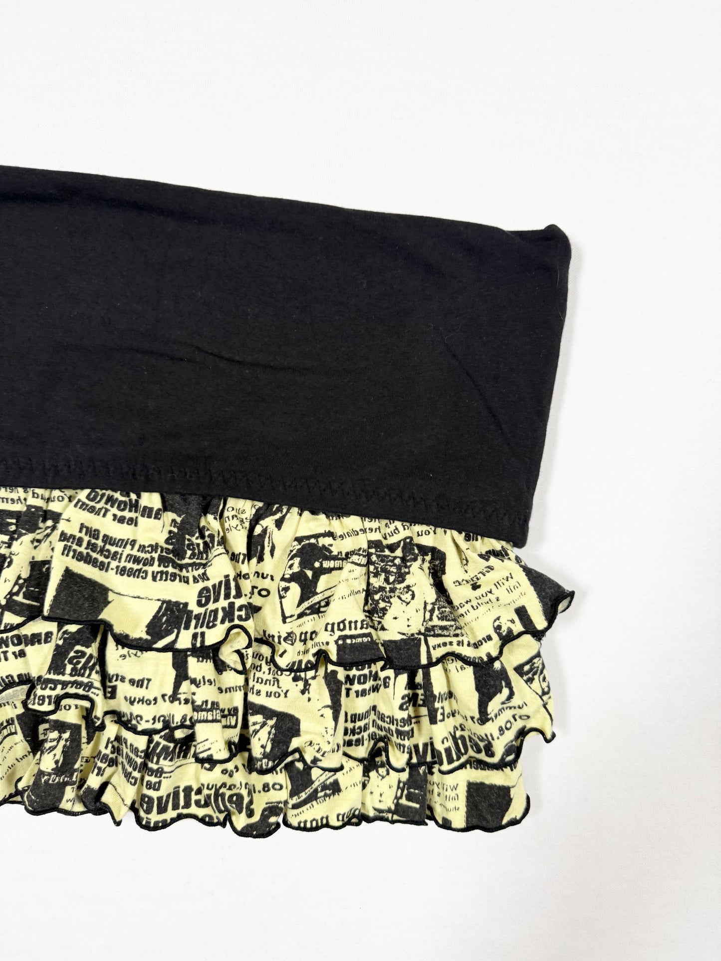 Fold Over Ruffle Mini Skirt ♡ Size XS/S