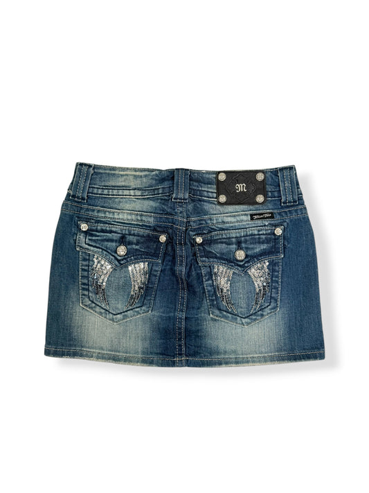 Miss Me Wing Mini Skirt ♡ 27”