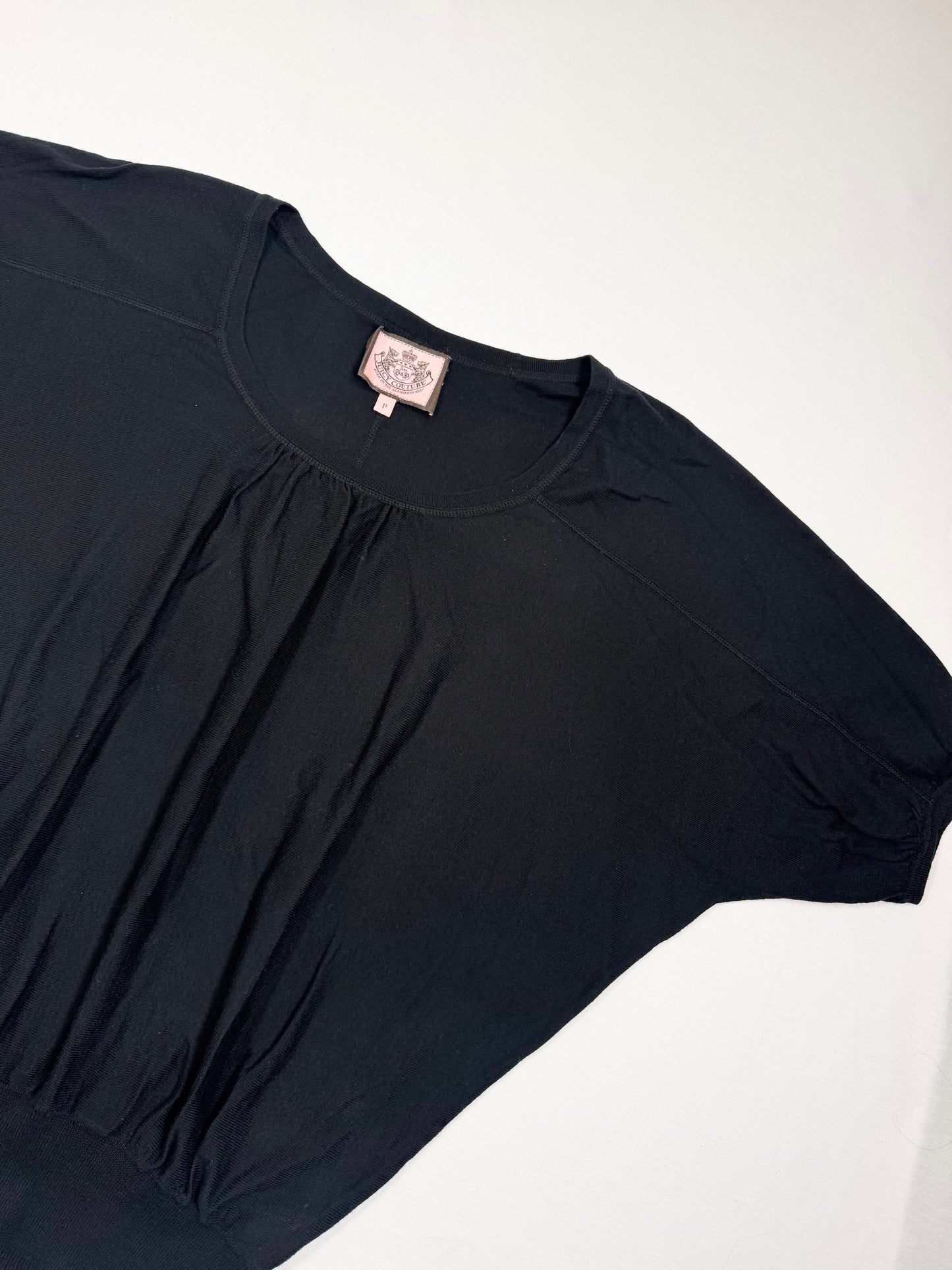 Juicy Couture Black Knit Bat Wing Top ♡ XS