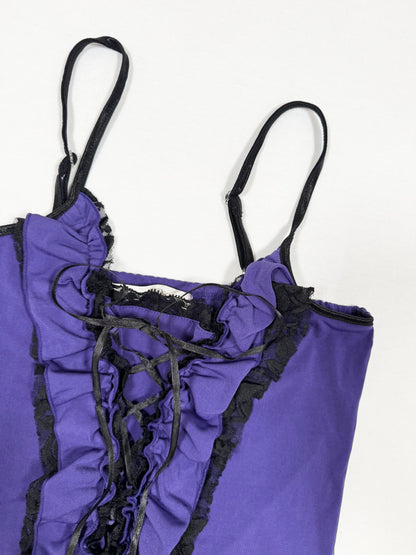 Purple Lace Up Cami ♡ Size M
