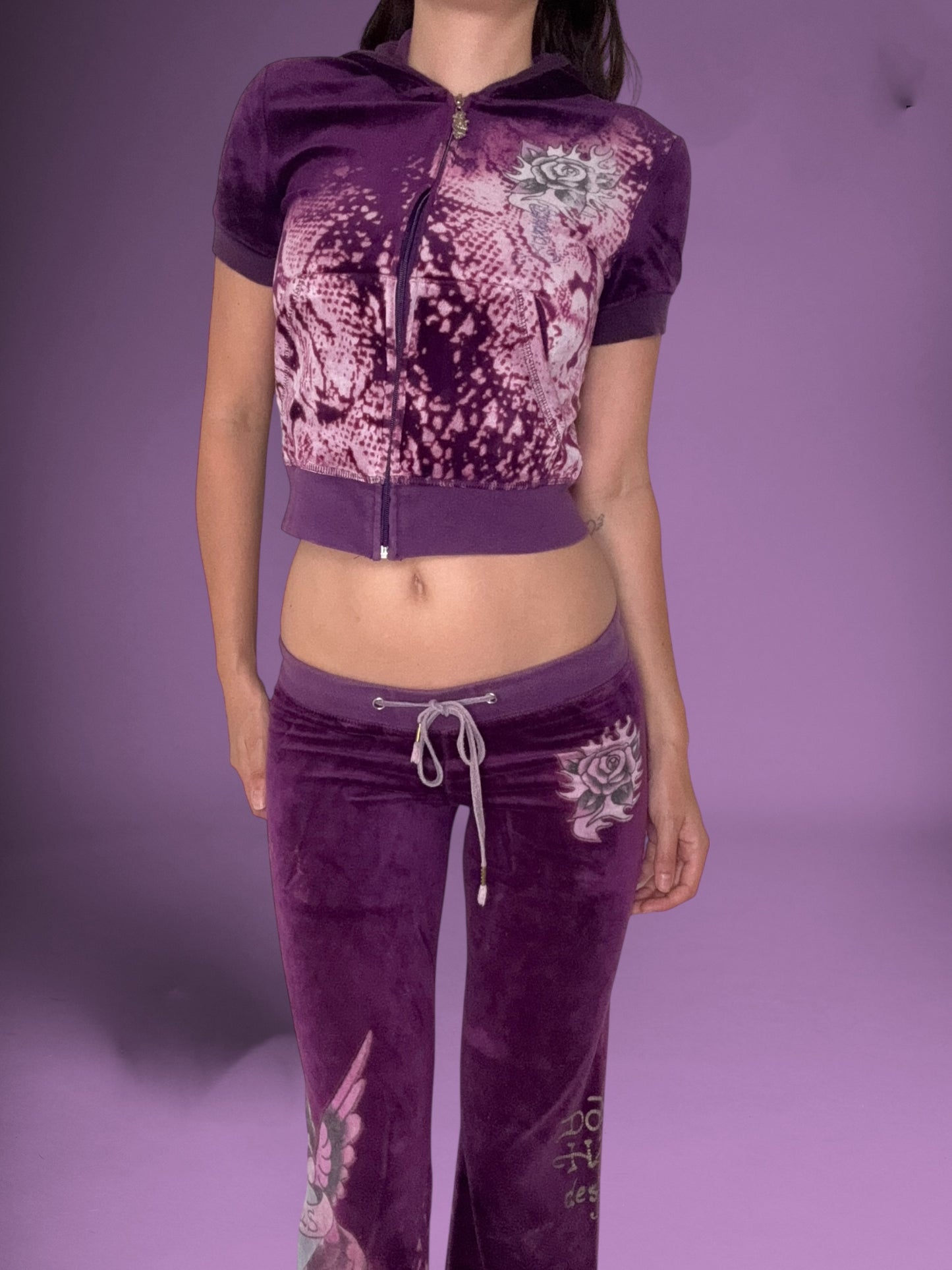 Ed Hardy Purple Tracksuit ♡ S