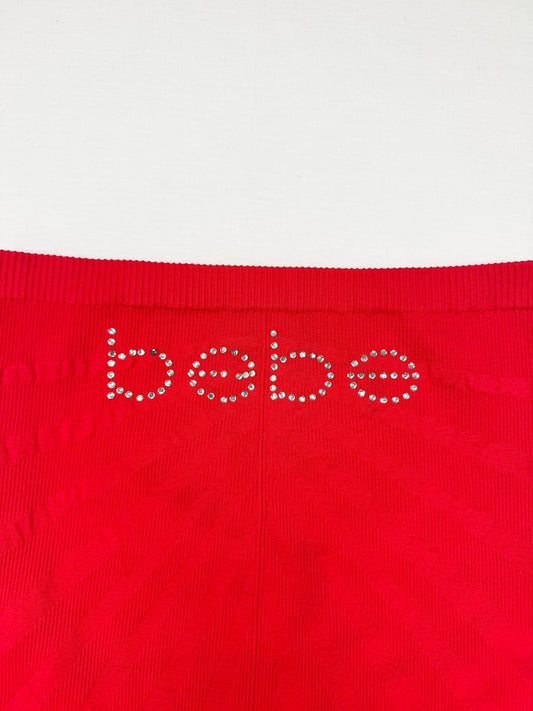 Bebe Red Tube Top ♡ XS