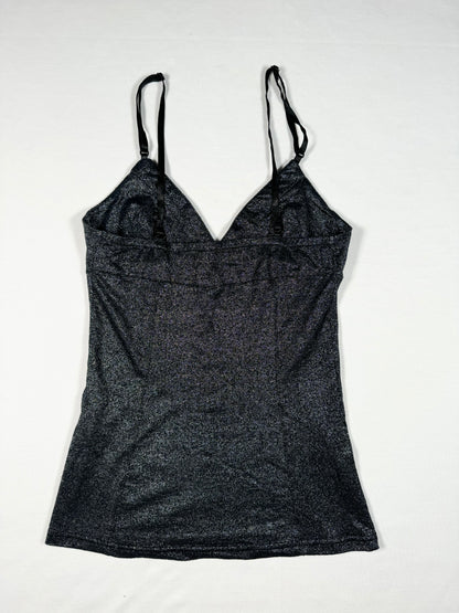 Lipservice Glittery Black Cami