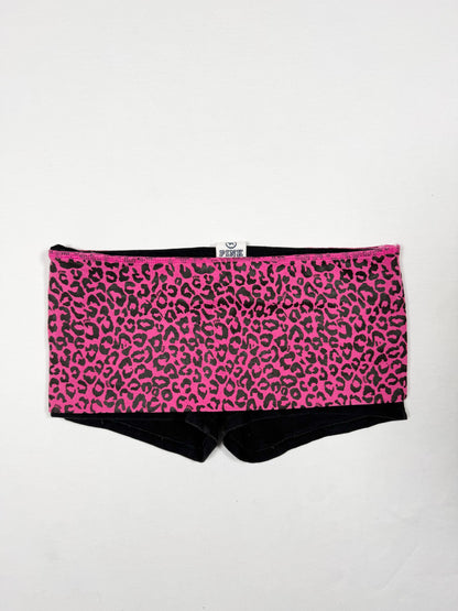 PINK Victorias Secret Fold Over Leopard Shorts ♡ Size XS/S