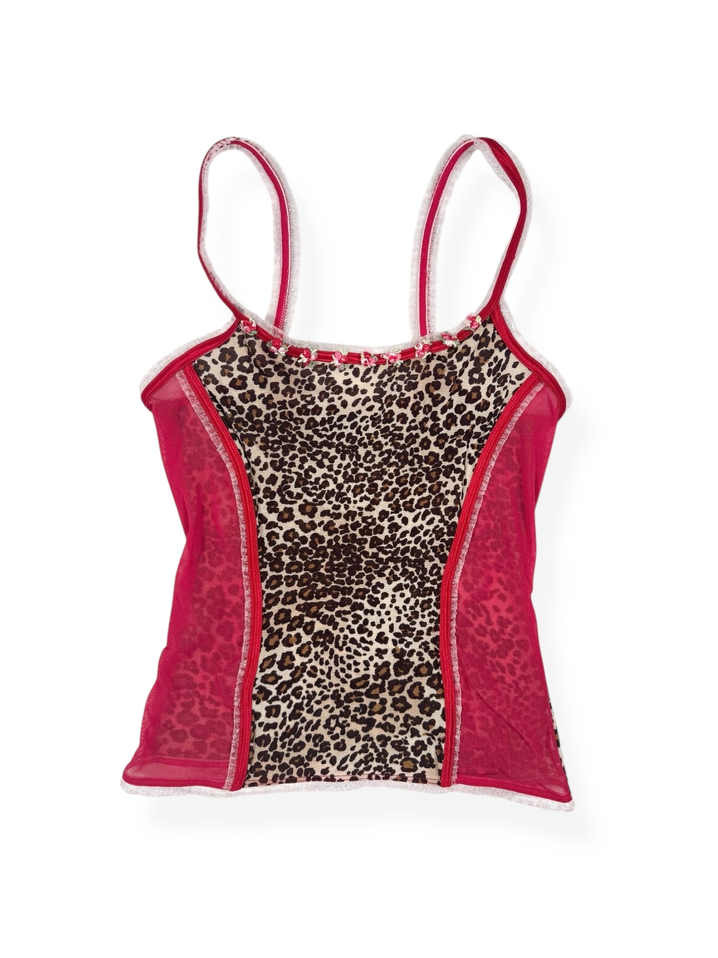Baby Phat Leopard Mesh Cami ♡ Size XS