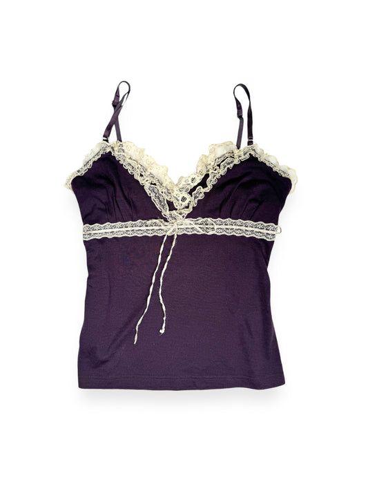 Purple Lace Bust Cami