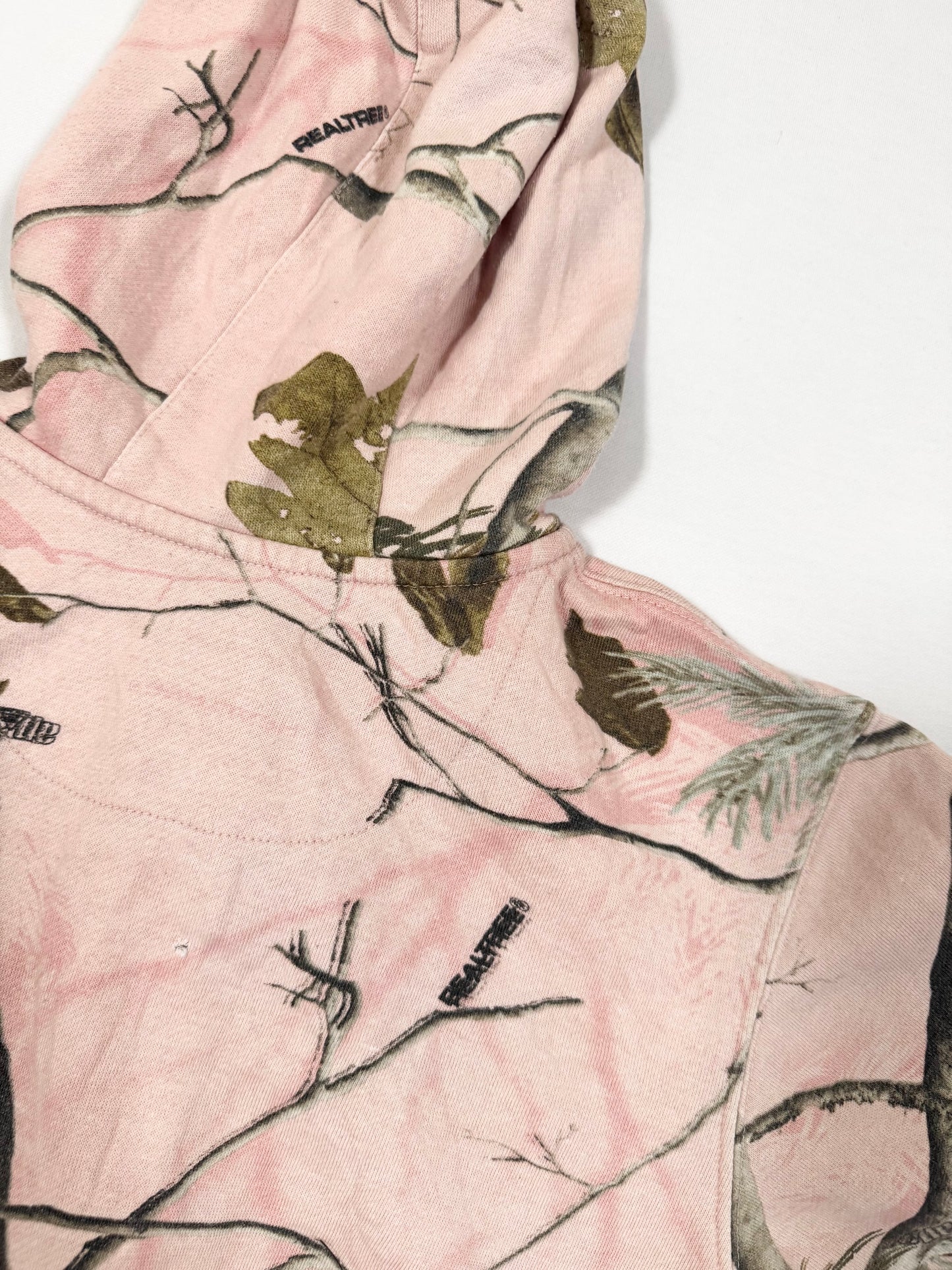 Pink Real Tree Zip Up Hoodie