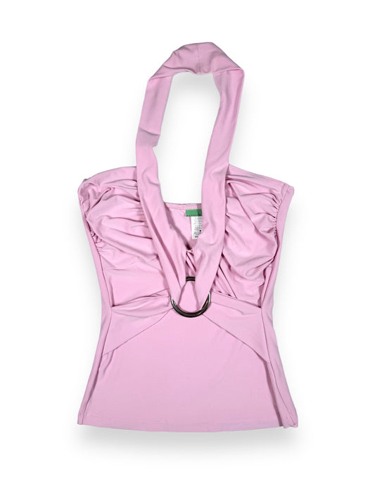 O-ring Pink Halter Top