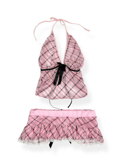 Dreamgirl Plaid Cami Set ♡ XS
