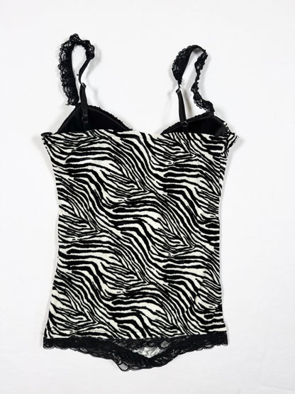 Zebra Velour Cami ♡ Size S