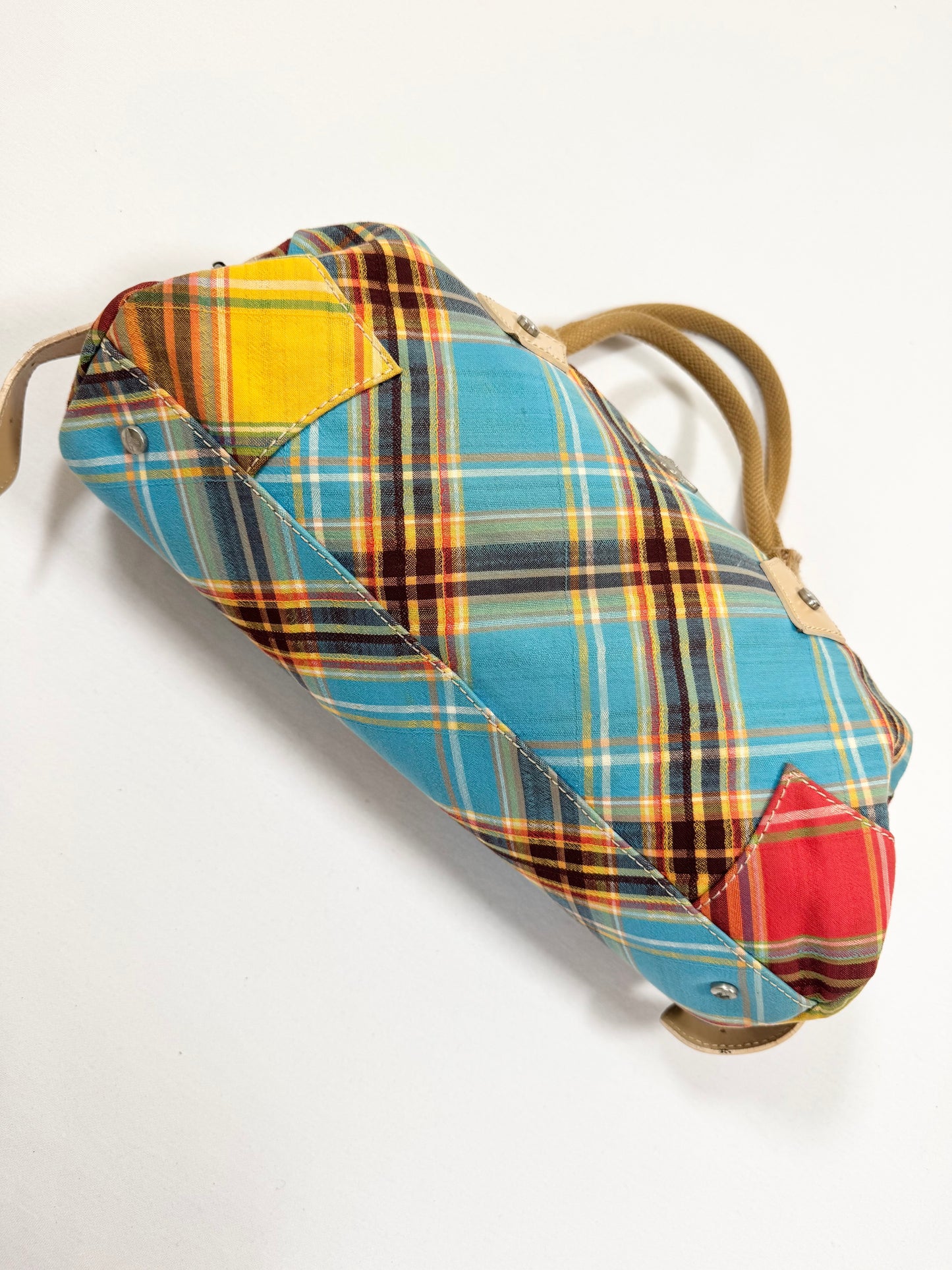 Vivienne Westwood Multi Colour Plaid Cotton Bag ♡