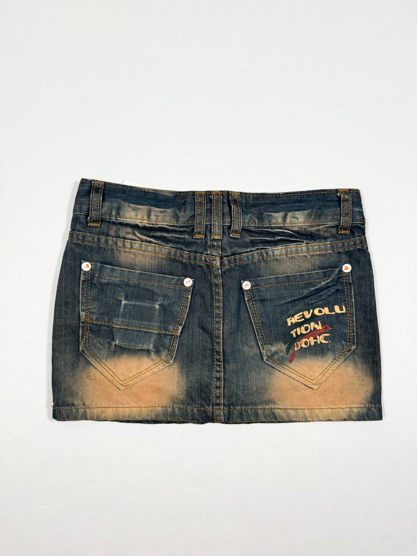 Acid Wash Mini Skirt