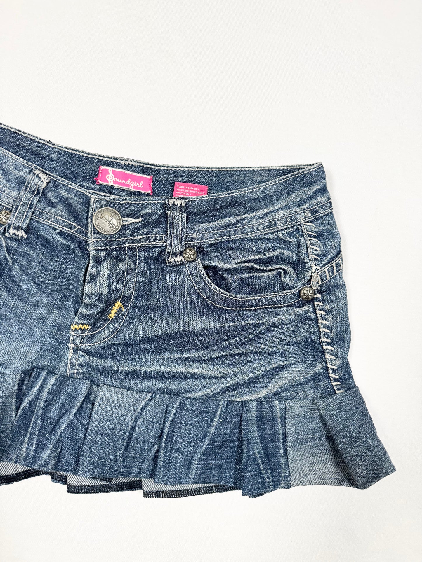 Cross Pleated Mini Skirt ♡ Size M