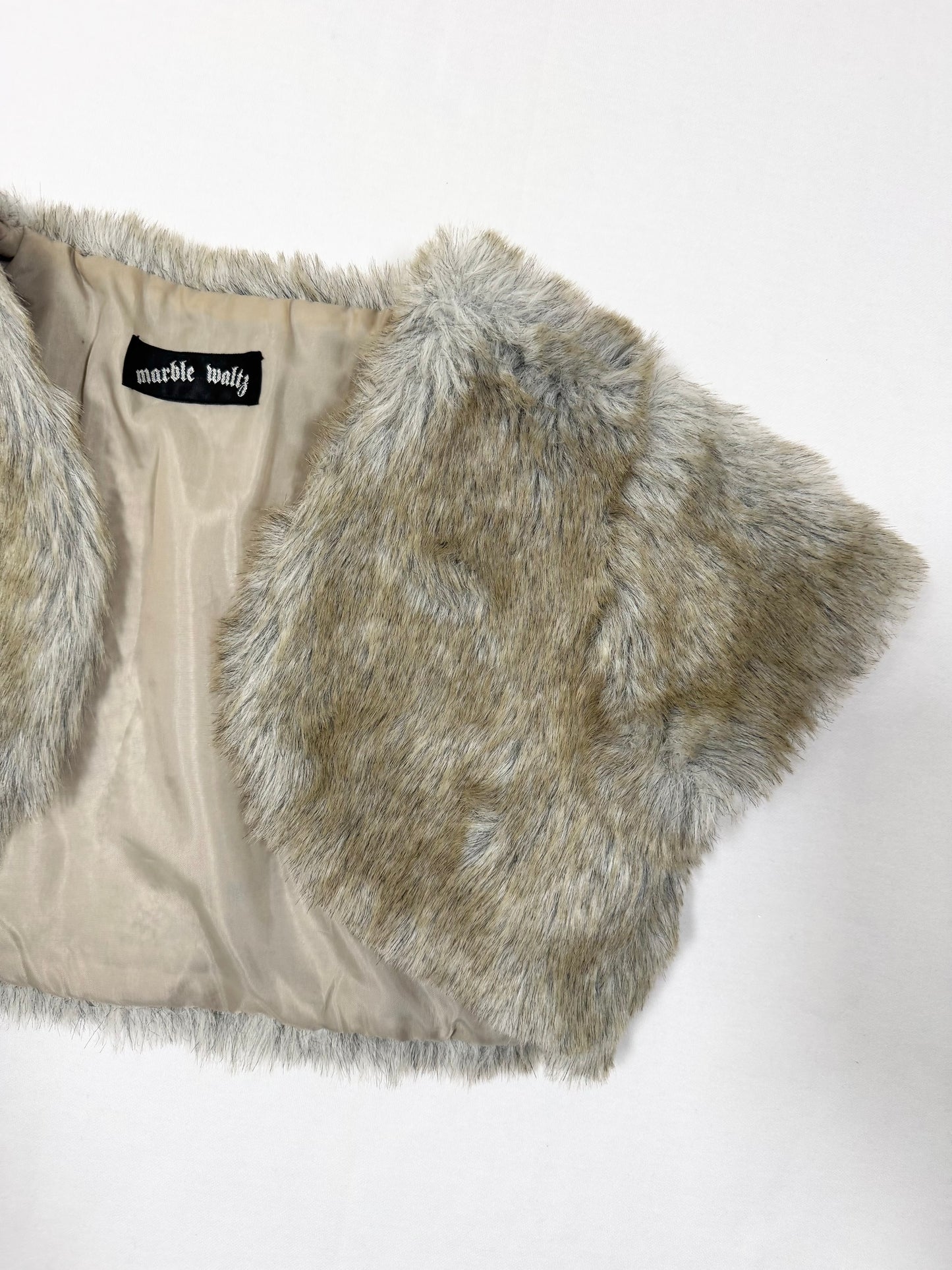 Grey Fur Bolero