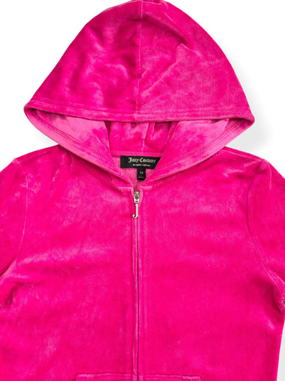 Pink Sequin Juicy Couture Zip Up Hoodie ♡ XS