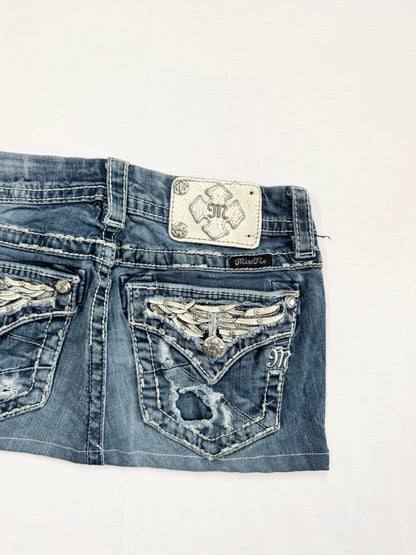 Miss Me Wing Mini Skirt ♡ 26”